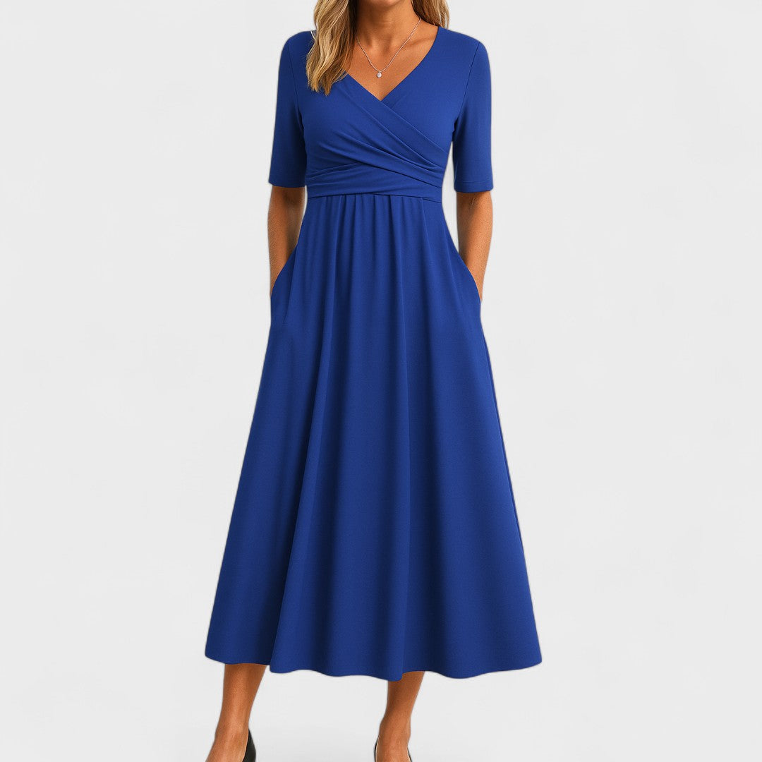Joanna | Elegant Midi Kjole til Sommeren - Freya Kobenhavn