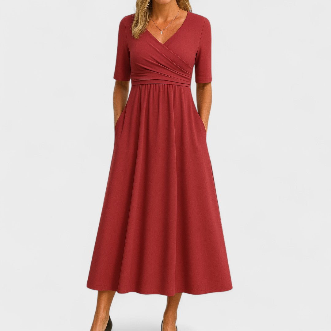 Joanna | Elegant Midi Kjole til Sommeren - Freya Kobenhavn
