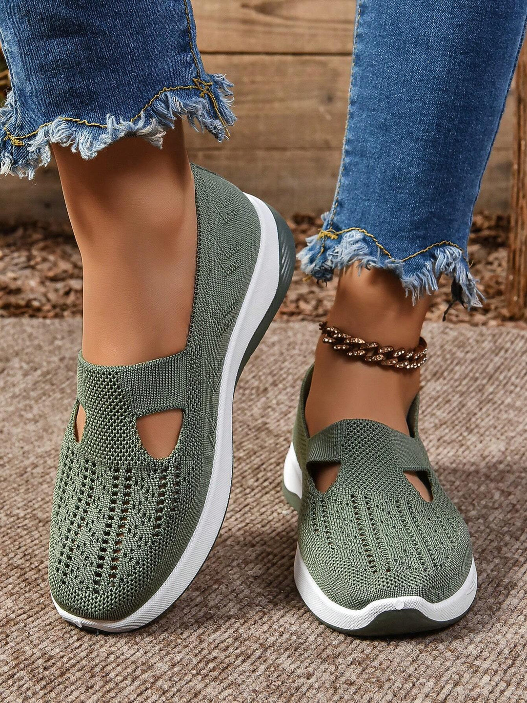 Karina | Dame Slip-On Afslappede Gå Sko