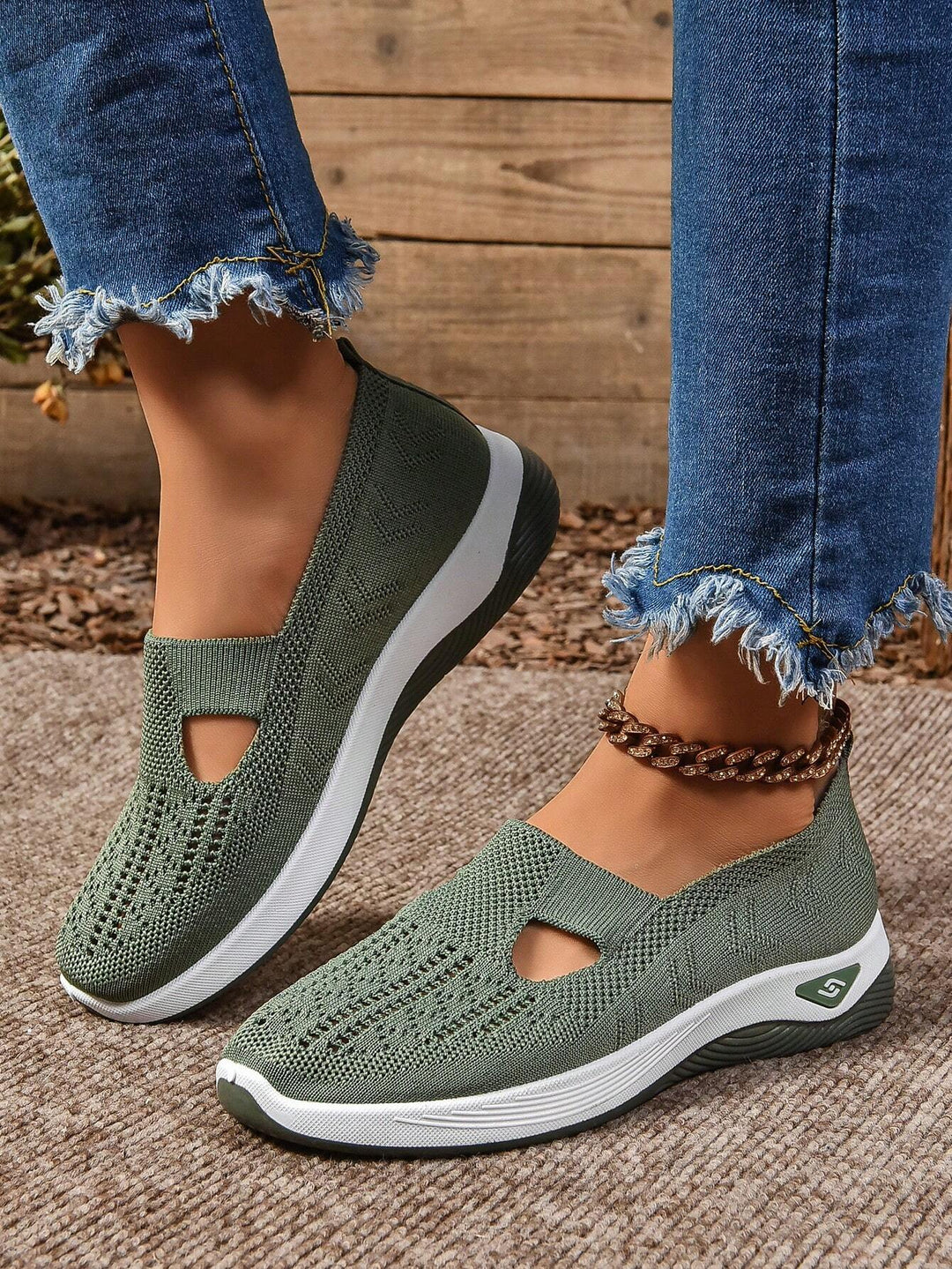 Karina | Dame Slip-On Afslappede Gå Sko