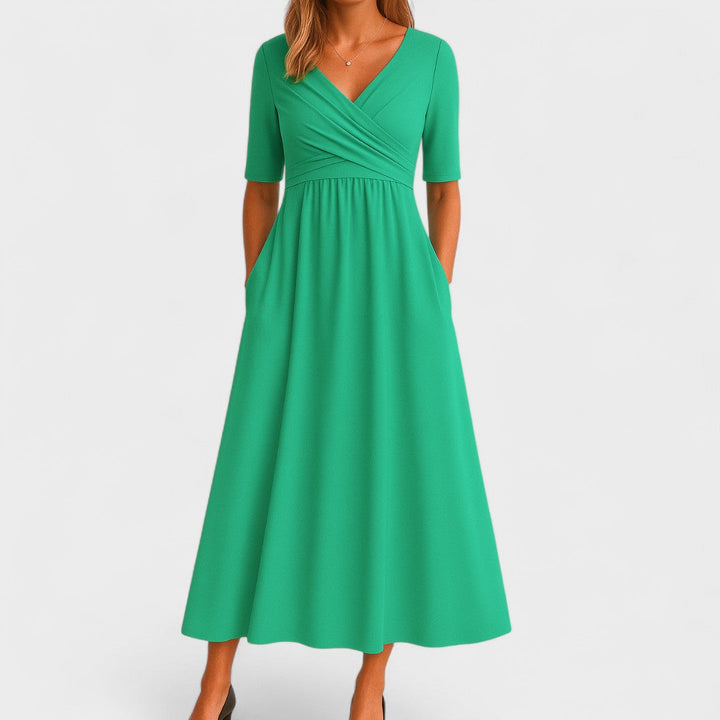 Joanna | Elegant Midi Kjole til Sommeren - Freya Kobenhavn