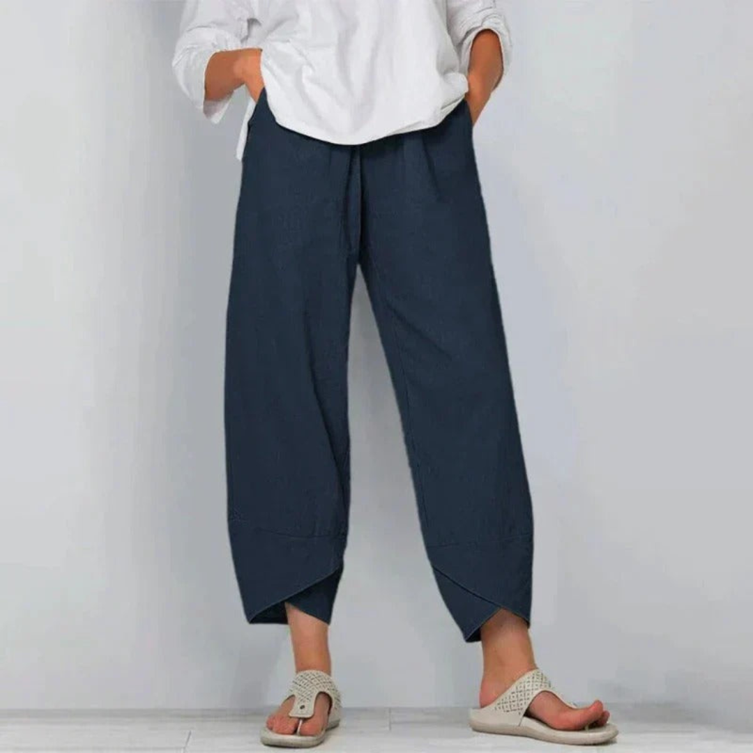 Juliane | Dame Brede Ben Casual Cropped Bukser - Freya Kobenhavn