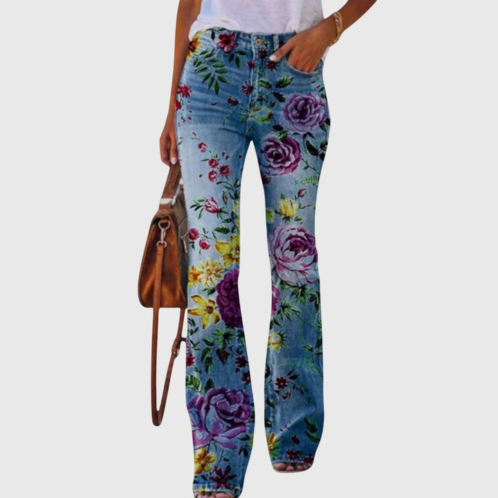 Susie | Dame Blomsterprint Skinny Jeans - Freya Kobenhavn