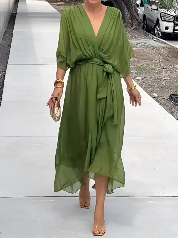 Lori™ | Timeless Wrap Midi Dress - Freya Kobenhavn