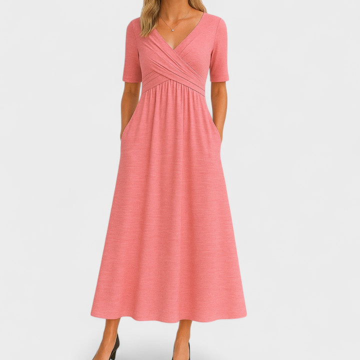 Joanna | Elegant Midi Kjole til Sommeren - Freya Kobenhavn