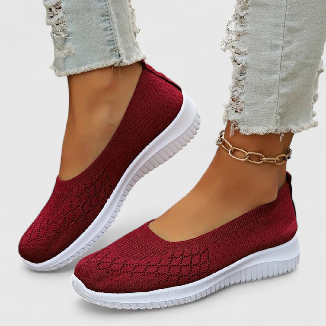 Klara | Dame Letvægts Slip On Strik Flats - Freya Kobenhavn