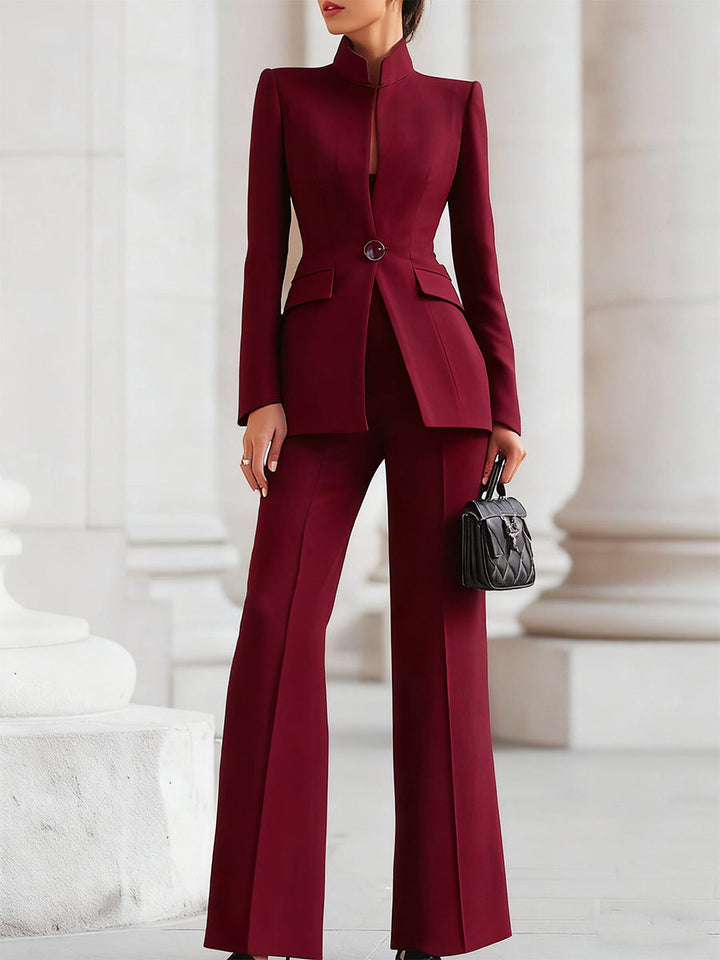 Sharie - Elegant Blazer & Trouser Suit Set - Freya Kobenhavn
