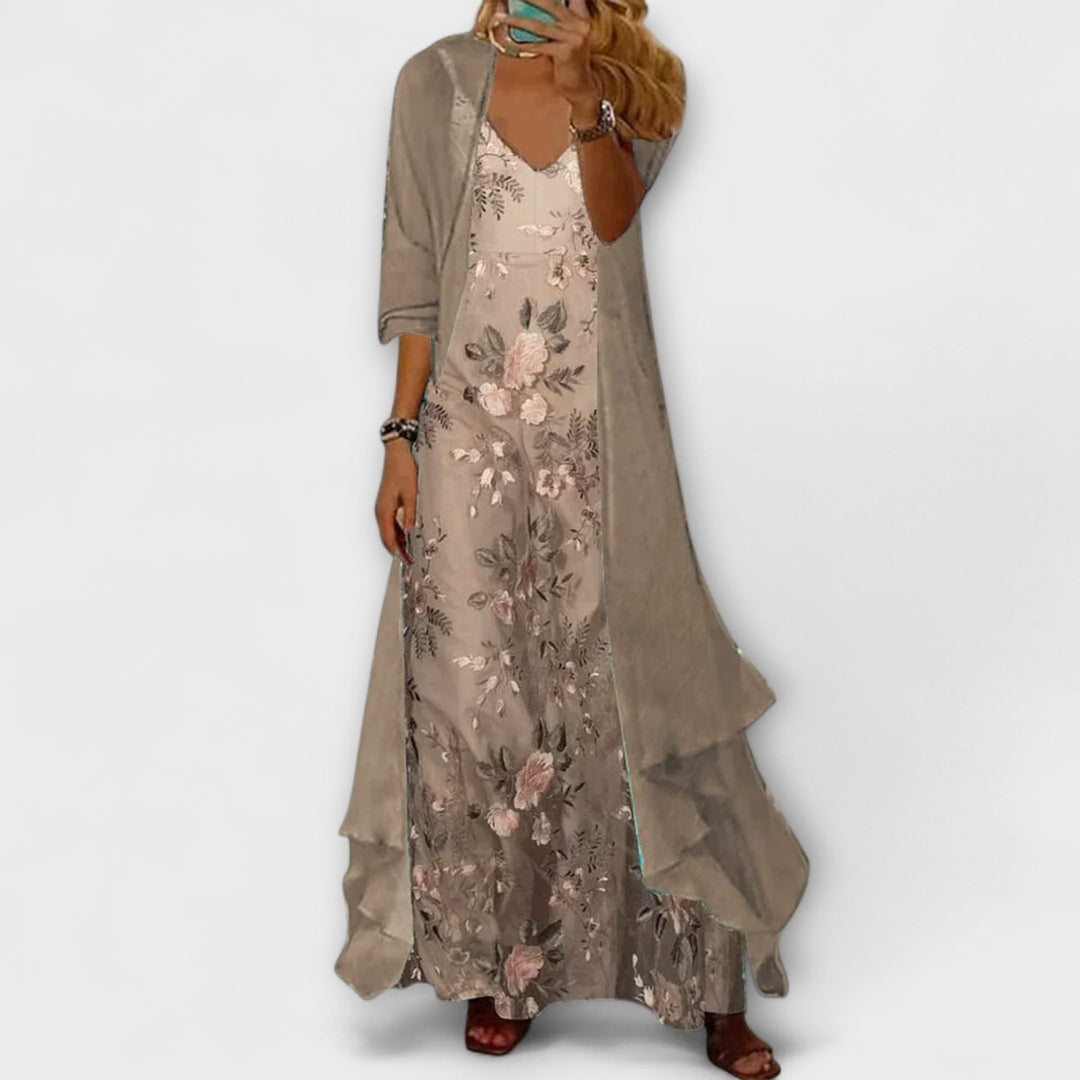 Bryleigh | Elegant Maxi Dress Two-Piece Set - Freya Kobenhavn