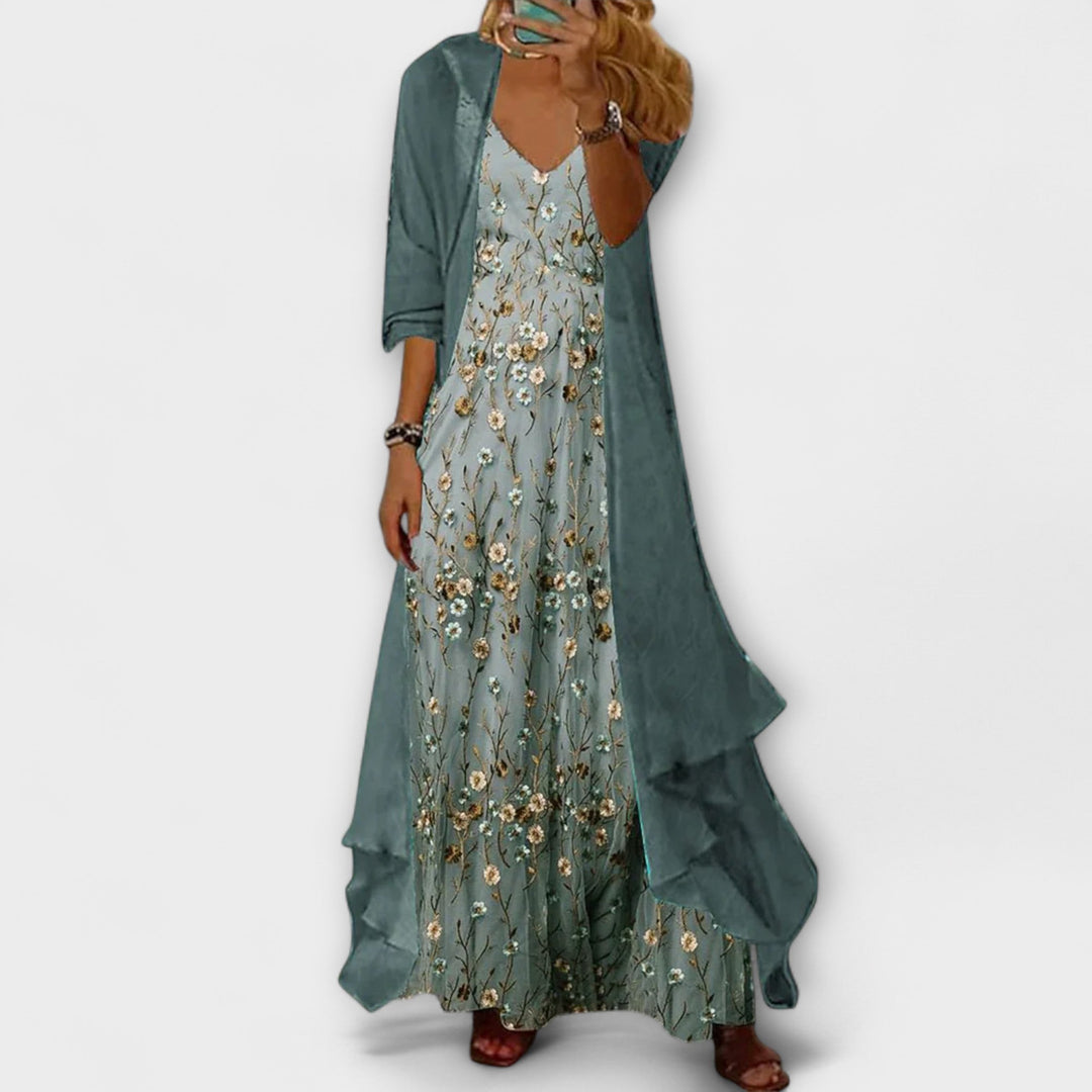 Bryleigh | Elegant Maxi Dress Two-Piece Set - Freya Kobenhavn