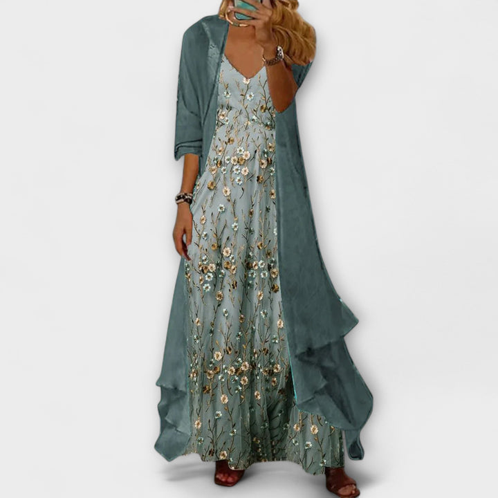 Bryleigh | Elegant Maxi Dress Two-Piece Set - Freya Kobenhavn
