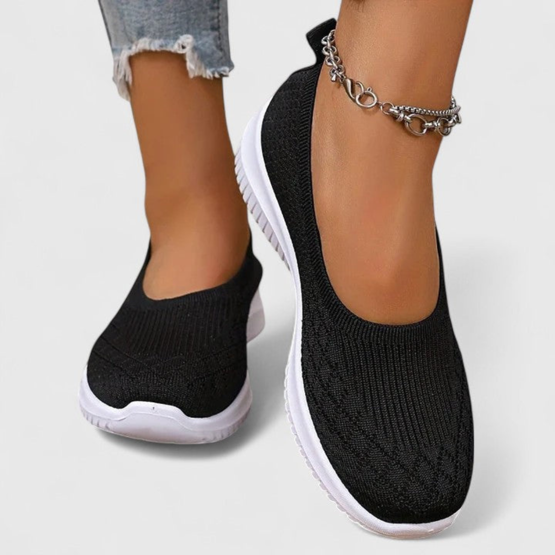 Klara | Dame Letvægts Slip On Strik Flats - Freya Kobenhavn