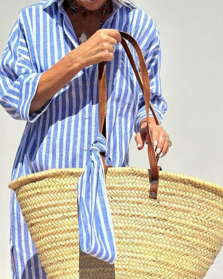 Sophia™ | Timeless Striped Shirt Dress - Freya Kobenhavn