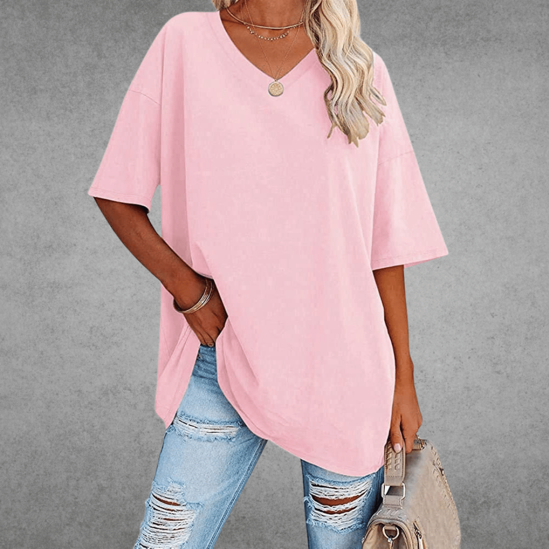 Nikita | Stilfuld Oversized V-Neck T-shirt - Freya Kobenhavn