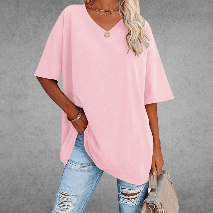 Nikita | Stilfuld Oversized V-Neck T-shirt - Freya Kobenhavn