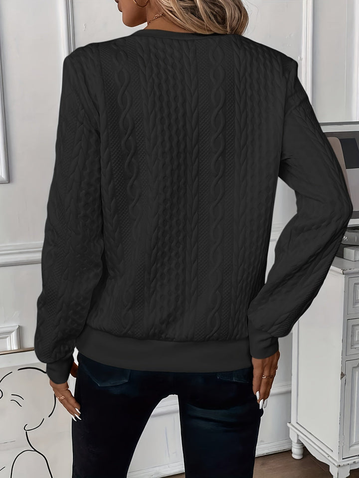 Zoey™ | Stilfuld Kabelstrikket Zip-Sweater - Freya Kobenhavn