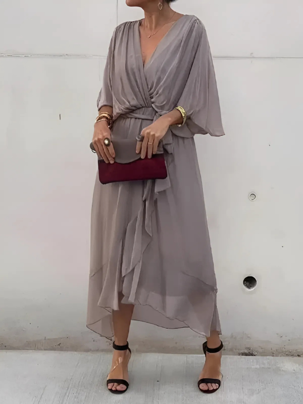 Lori™ | Timeless Wrap Midi Dress - Freya Kobenhavn