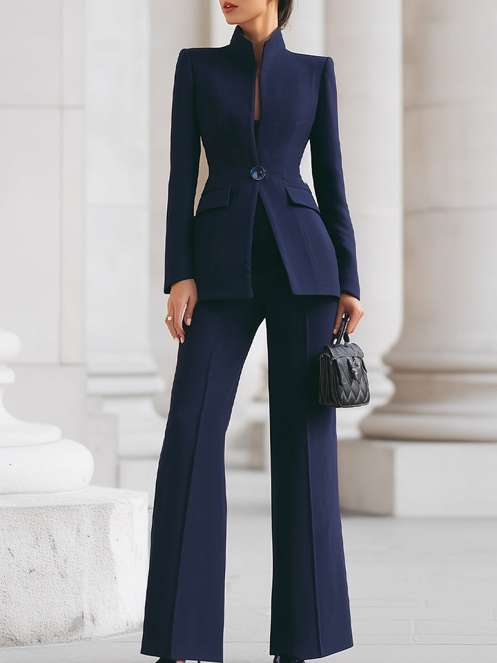 Sharie - Elegant Blazer & Trouser Suit Set - Freya Kobenhavn