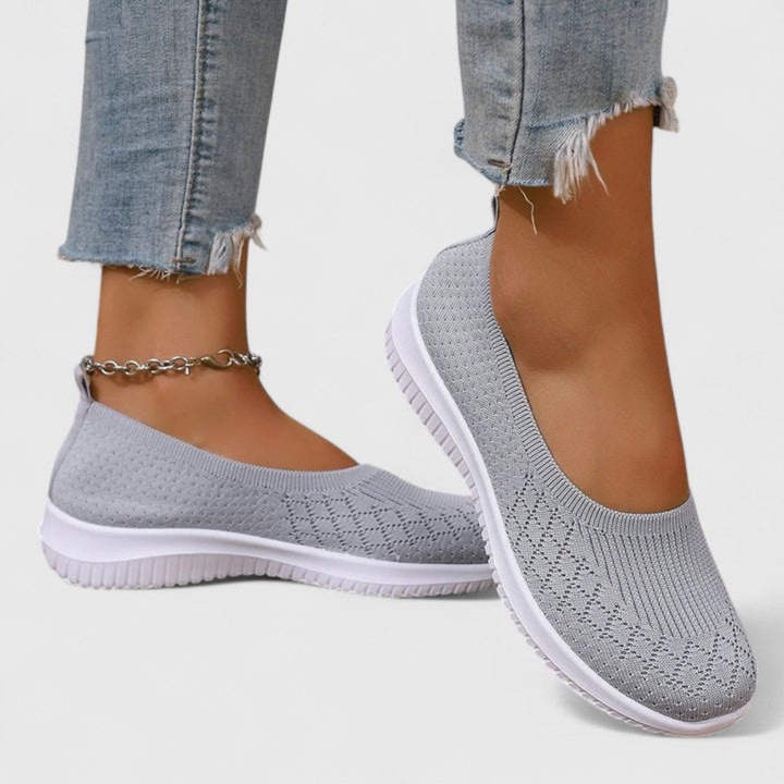 Klara | Dame Letvægts Slip On Strik Flats - Freya Kobenhavn