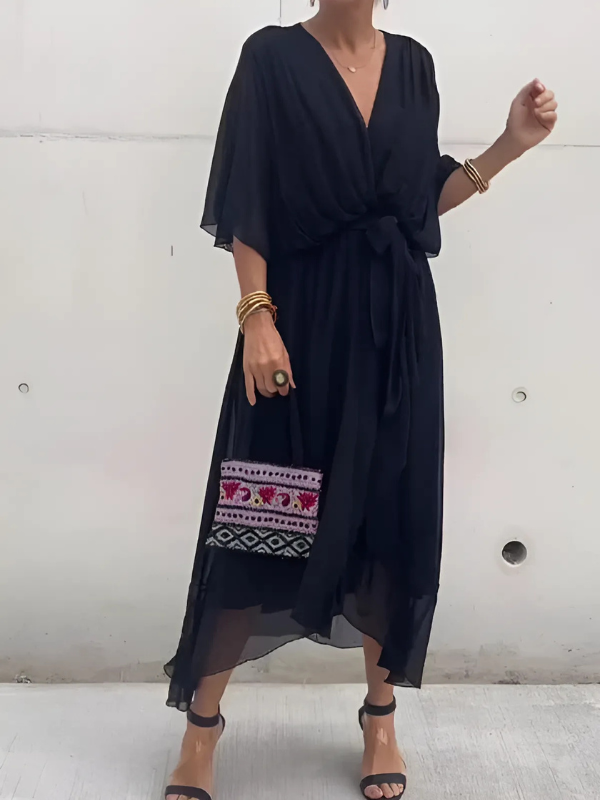 Lori™ | Timeless Wrap Midi Dress - Freya Kobenhavn