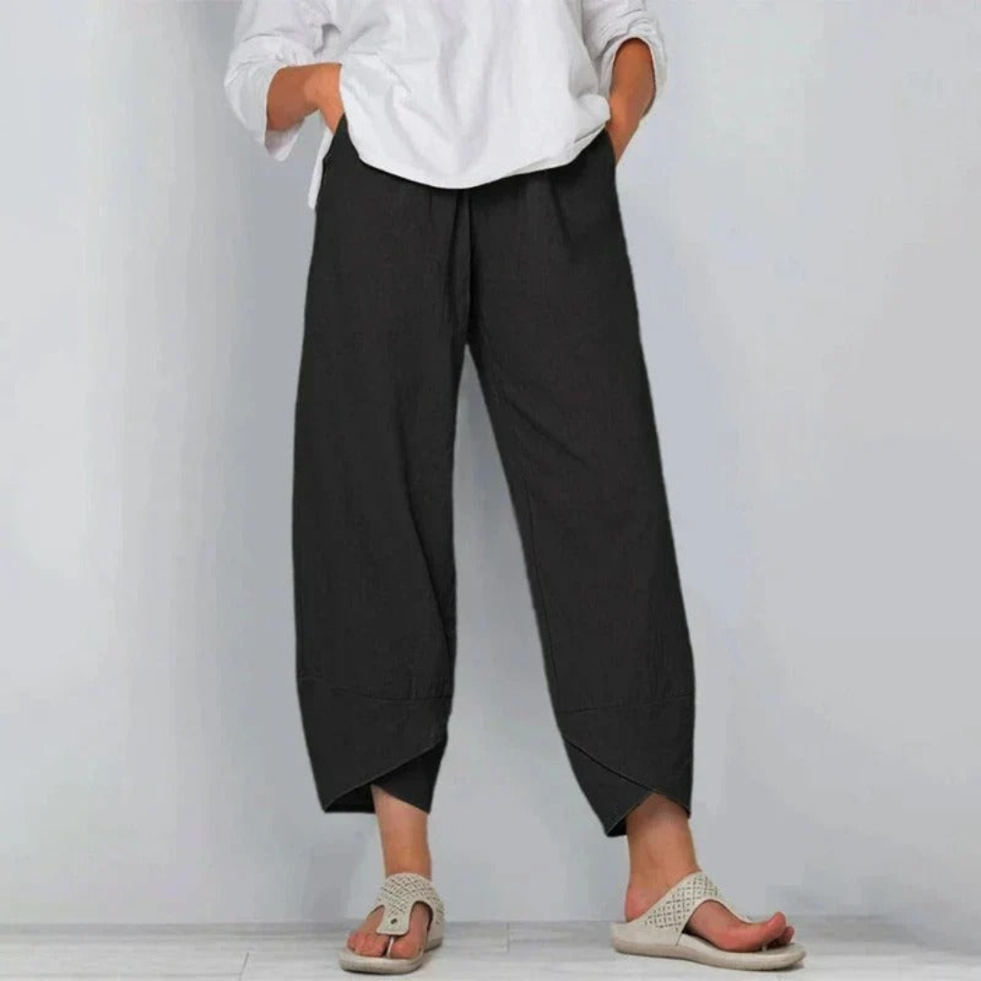 Juliane | Dame Brede Ben Casual Cropped Bukser - Freya Kobenhavn