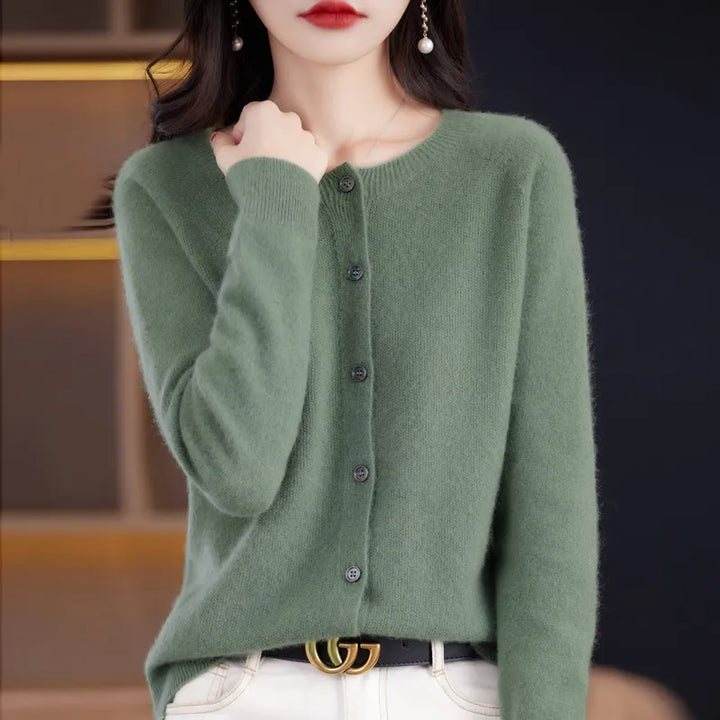 Annika™ | Blød og elegant uldcardigan - Freya Kobenhavn