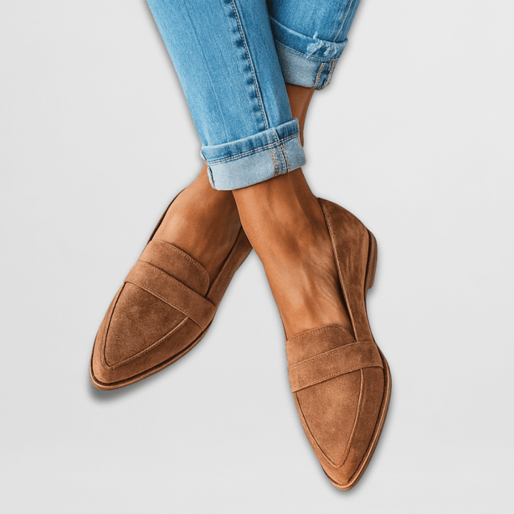 Helen | Orthopedic Soft Suede Loafers - Freya Kobenhavn