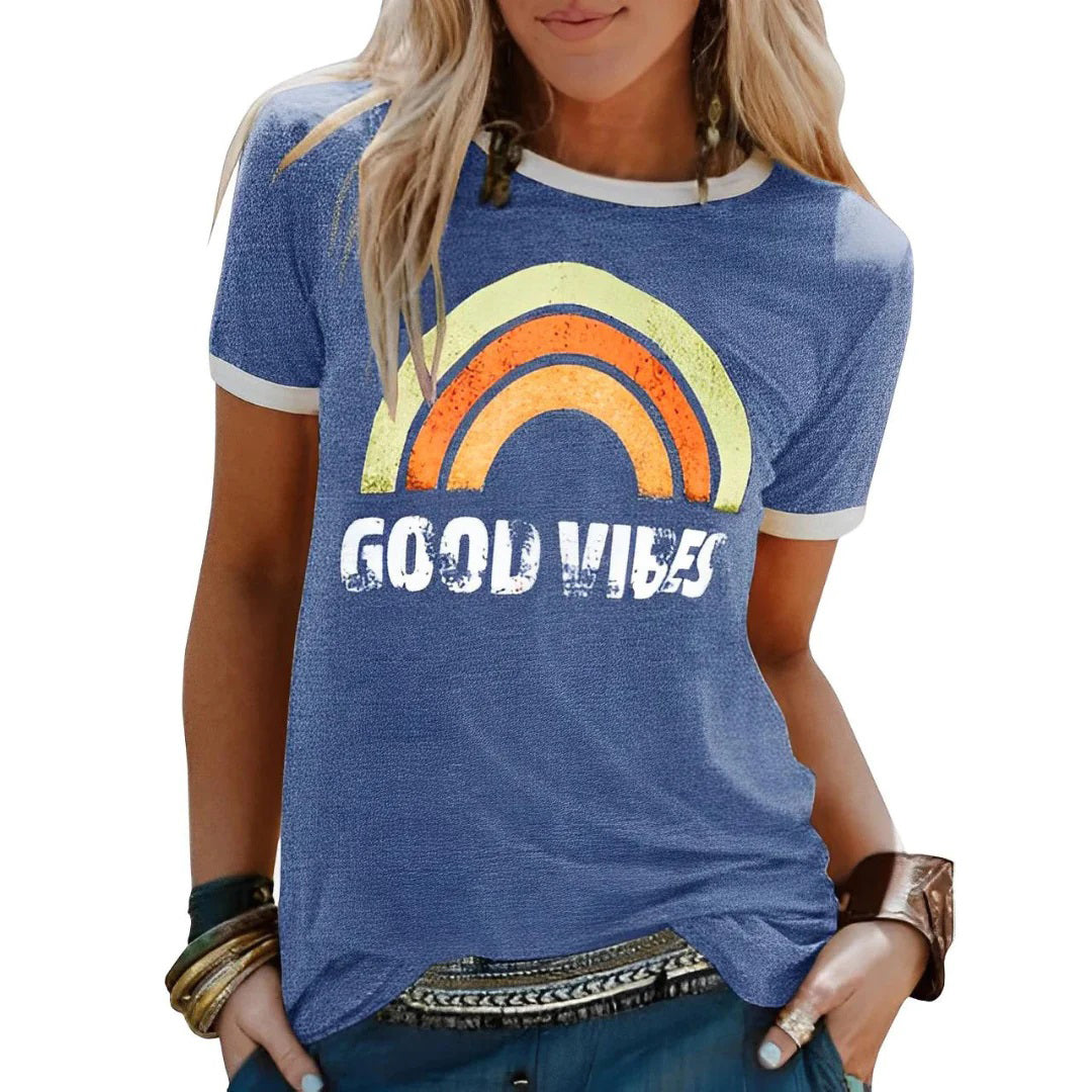 Alvhilde | Afslappet og farverig grafisk T-shirt - Freya Kobenhavn