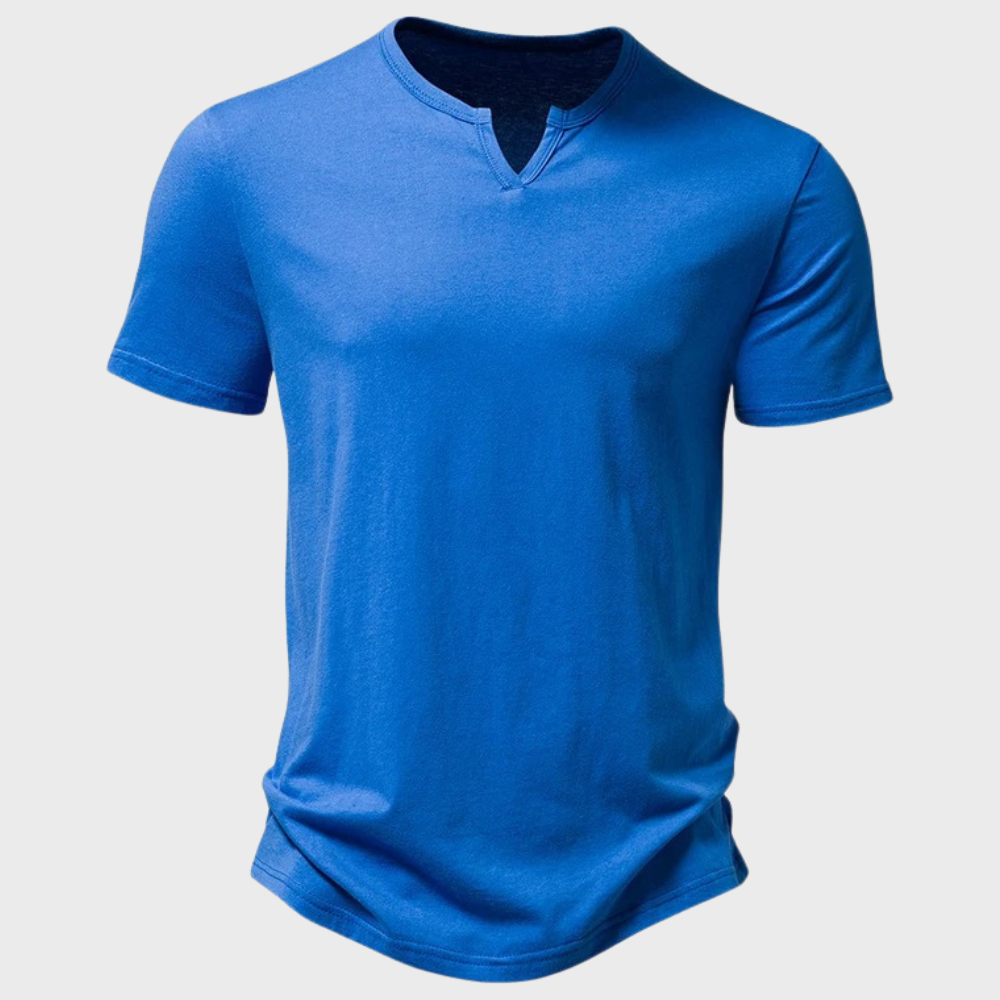 Gunnar | Casual Henley T-shirt med Knapper - Freya Kobenhavn