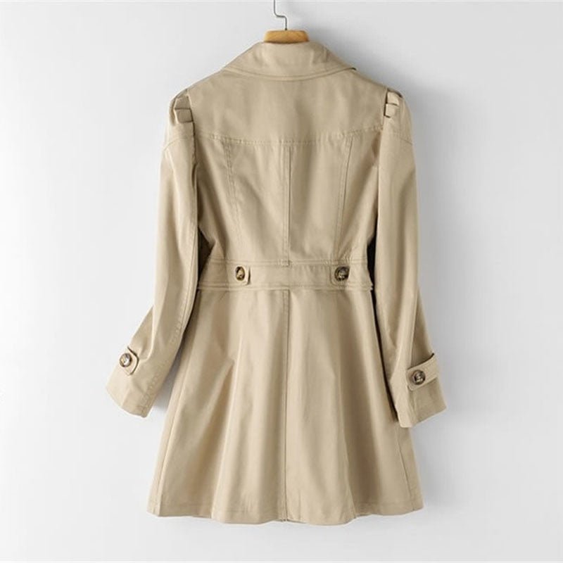 Rikke | Elegant Lang Trenchcoat i Klassisk Efterårsstil til Dame - Freya Kobenhavn