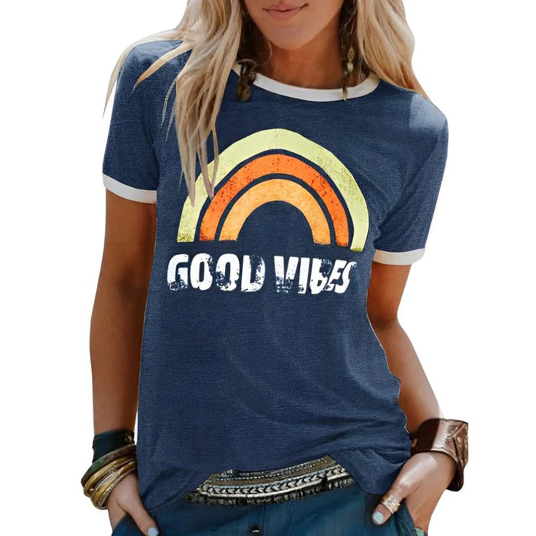 Alvhilde | Afslappet og farverig grafisk T-shirt - Freya Kobenhavn