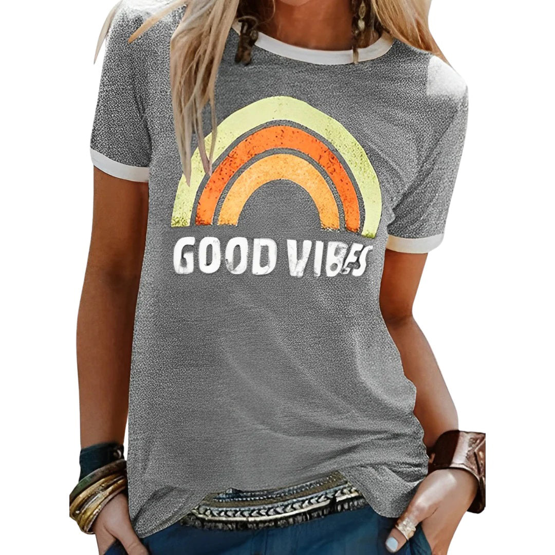 Alvhilde | Afslappet og farverig grafisk T-shirt - Freya Kobenhavn