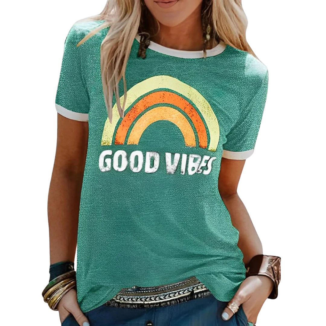 Alvhilde | Afslappet og farverig grafisk T-shirt - Freya Kobenhavn
