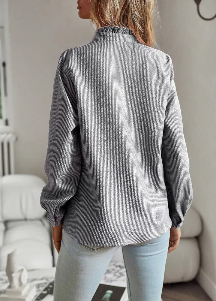 Alice | Flæset Knappet Bluse - Freya Kobenhavn