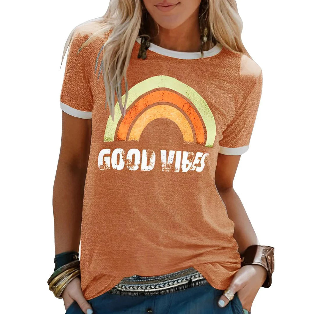Alvhilde | Afslappet og farverig grafisk T-shirt - Freya Kobenhavn