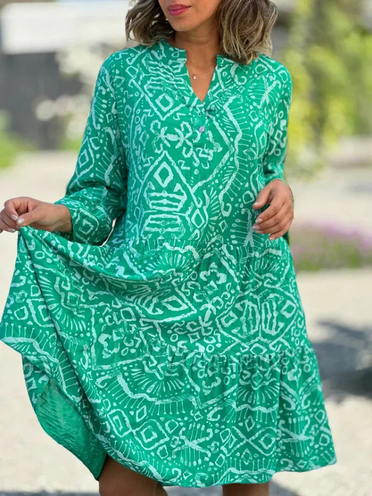 Kyara | Stilfuld Boho Print Tunika Kjole - Freya Kobenhavn