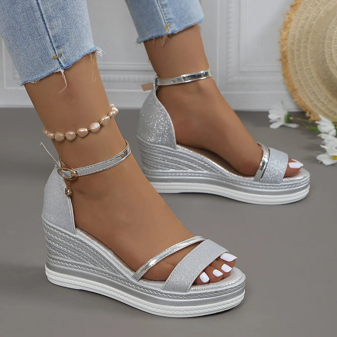 Josefine | Dame Platform Kilehæl Rem Sandaler