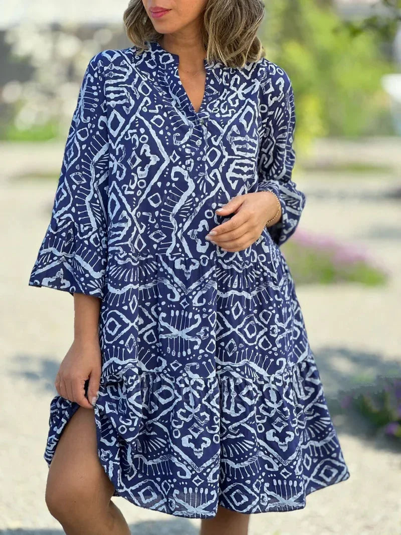 Kyara | Stilfuld Boho Print Tunika Kjole - Freya Kobenhavn