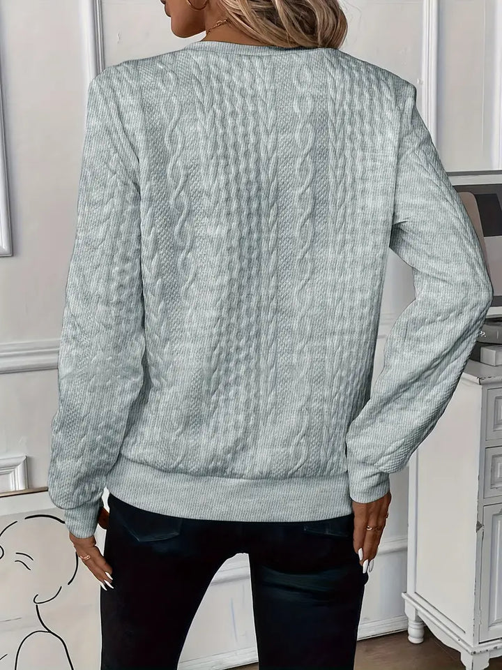 Zoey™ | Stilfuld Kabelstrikket Zip-Sweater - Freya Kobenhavn