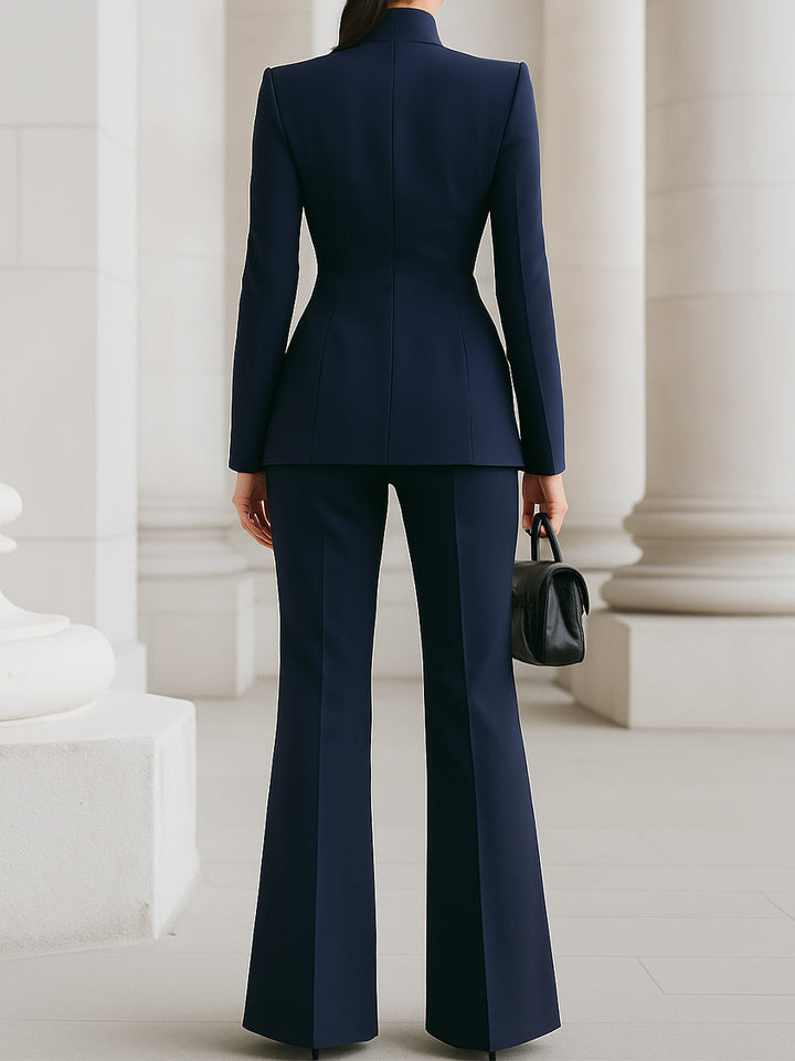 Sharie - Elegant Blazer & Trouser Suit Set - Freya Kobenhavn