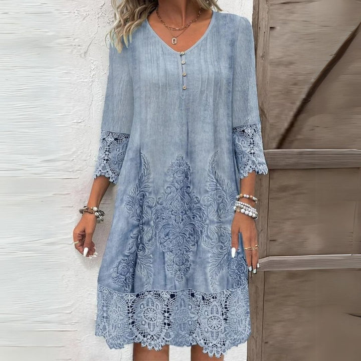 Jenna™ | Floral Midi Dress - Freya Kobenhavn