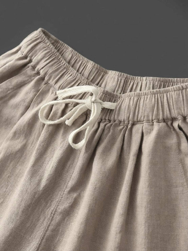 Susanne | Dame Snøre Talje Afslappede Slim Fit Bukser