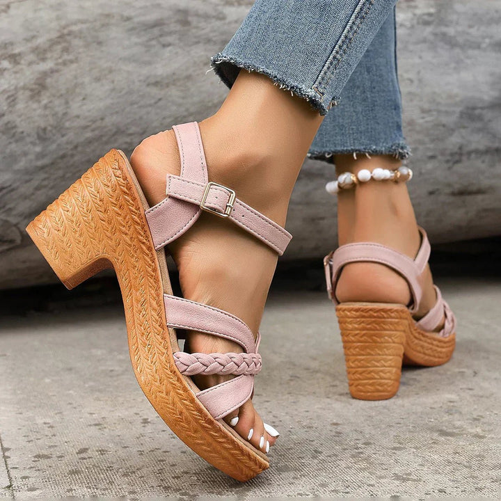 Cross-Strap Sandaler Justerbare Remme Komfort Sommer