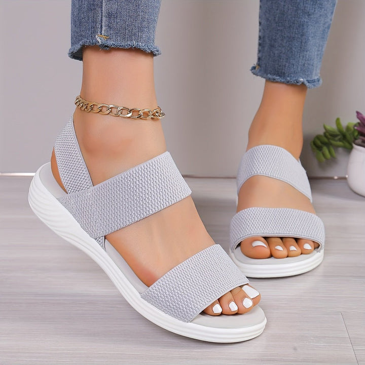 Cross-Strap Sandaler Polstrede Komfort Hverdags - Grey