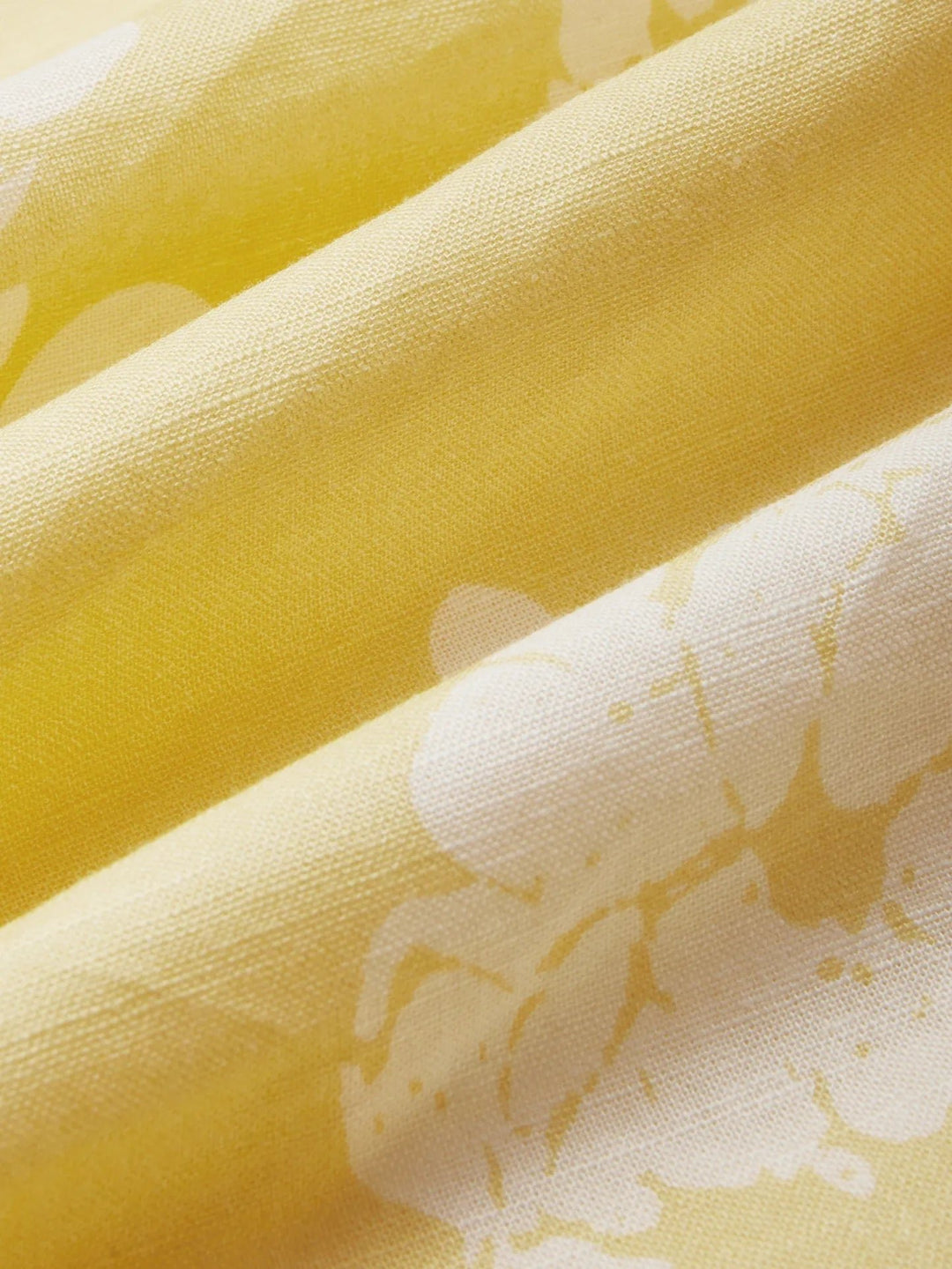 Dame Blomstret Linen Midi Kjole Ærmeløs