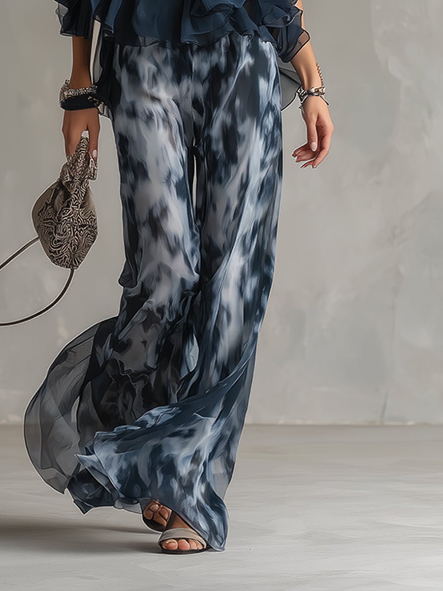 Dame Halterneck Wide-leg To-delt Sæt