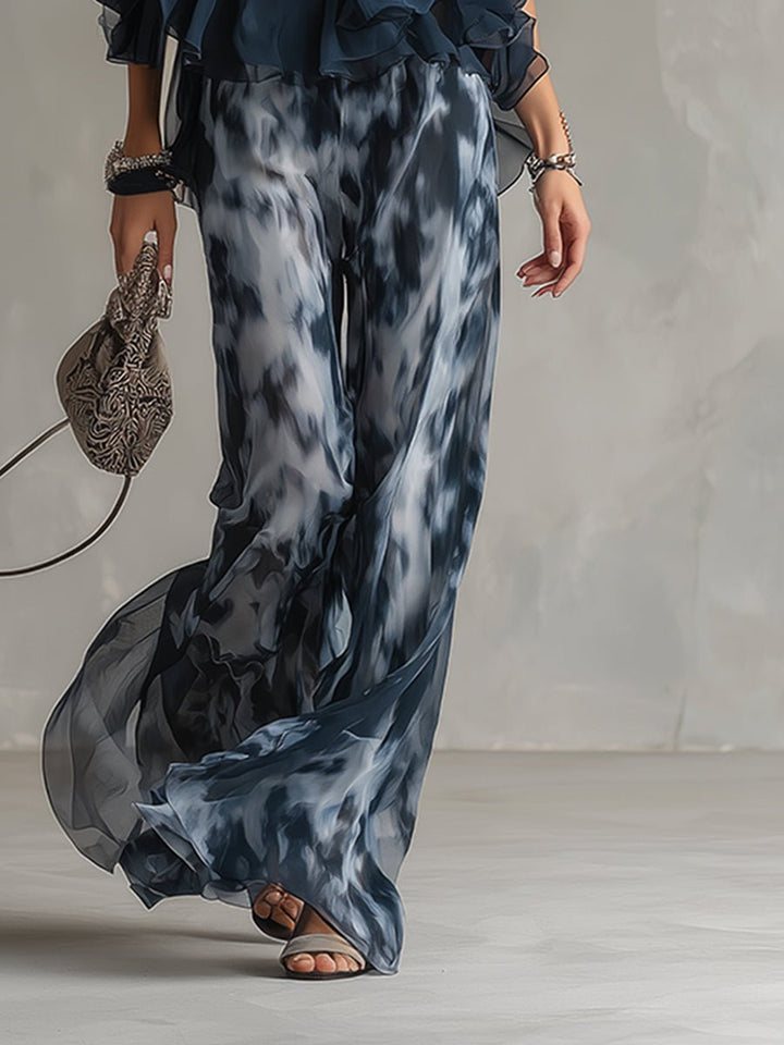 Dame Halterneck Wide-leg To-delt Sæt