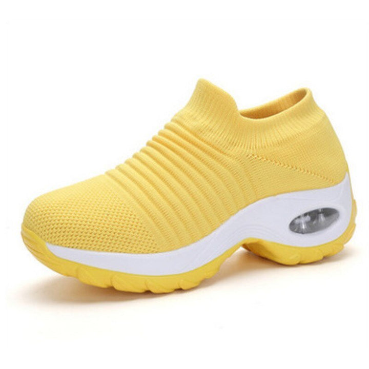 Dame Orthopædiske Memory Foam Slip-On Sneakers - Yellow