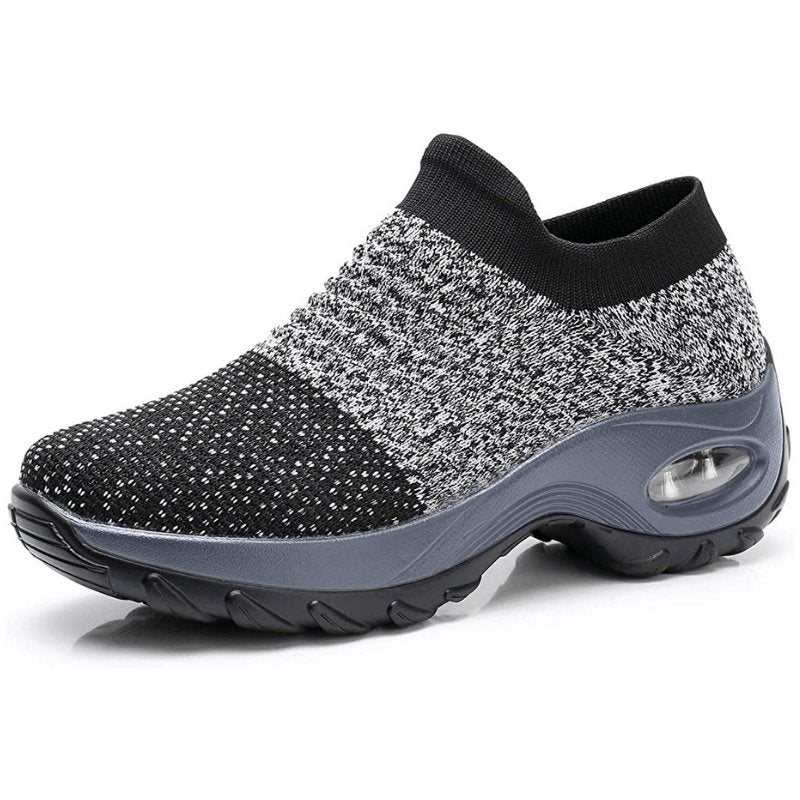 Dame Orthopædiske Memory Foam Slip-On Sneakers - Gray