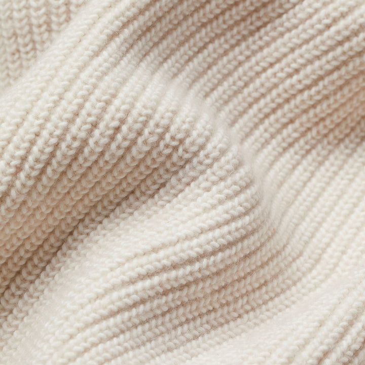 Dame Oversize Strikket Cardigan Løst Snit Lommer