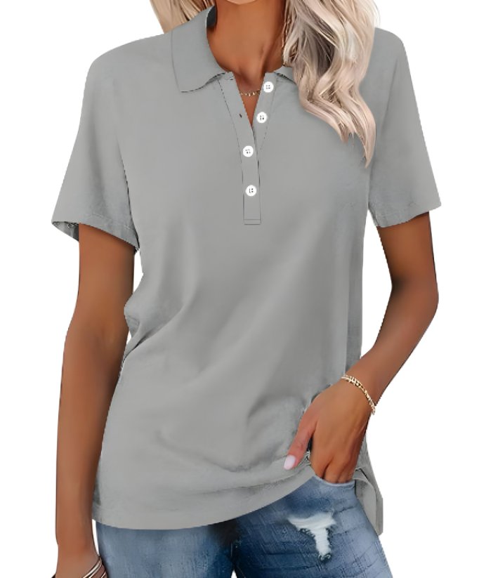 Dame Polo Shirt Kortærmet Pique Klassisk Pasform